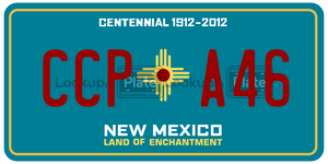 CCPA46  license plate in NM