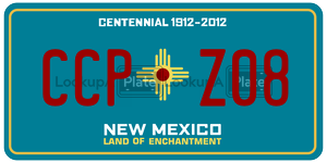 CCPZ08  license plate in NM
