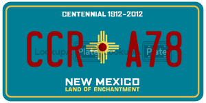 CCRA78  license plate in NM