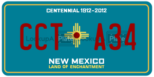 CCTA34  license plate in NM