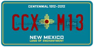 CCXM13  license plate in NM