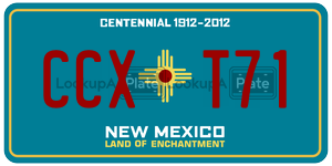 CCXT71  license plate in NM