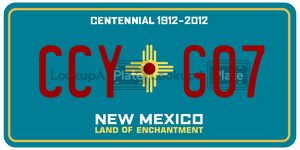 CCYG07  license plate in NM