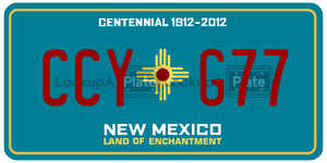 CCYG77  license plate in NM