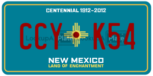 CCYK54  license plate in NM