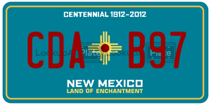 CDAB97  license plate in NM