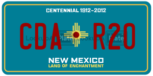 CDAR20  license plate in NM
