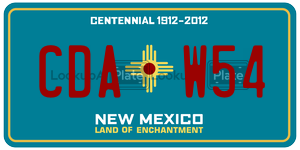 CDAW54  license plate in NM