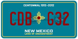 CDBG32  license plate in NM