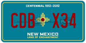 CDBX34  license plate in NM