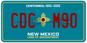CDCM90  license plate in NM