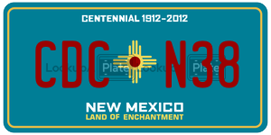 CDCN38  license plate in NM