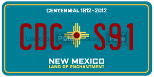 CDCS91  license plate in NM