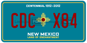 CDCX84  license plate in NM