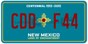 CDDF44  license plate in NM