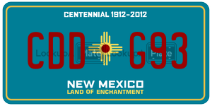 CDDG93  license plate in NM