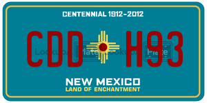 CDDH93  license plate in NM