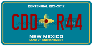 CDDR44  license plate in NM