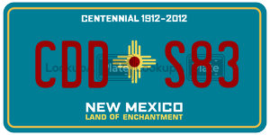 CDDS83  license plate in NM