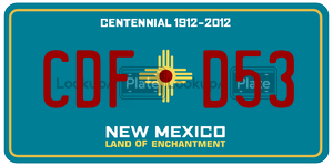 CDFD53  license plate in NM