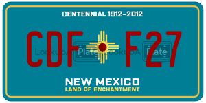 CDFF27  license plate in NM