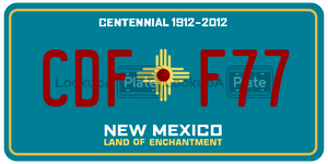 CDFF77  license plate in NM