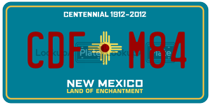 CDFM84  license plate in NM