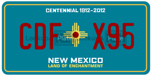 CDFX95  license plate in NM