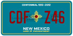 CDFZ46  license plate in NM