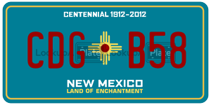 CDGB58  license plate in NM