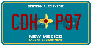 CDHP97  license plate in NM