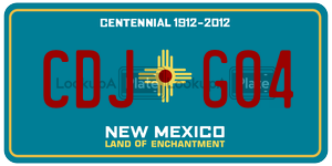 CDJG04  license plate in NM
