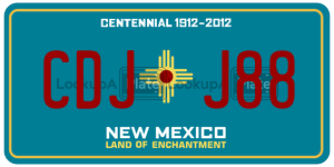 CDJJ88  license plate in NM
