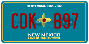 CDKB97  license plate in NM