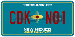 CDKN01  license plate in NM
