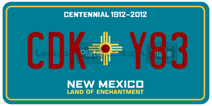 CDKY83  license plate in NM
