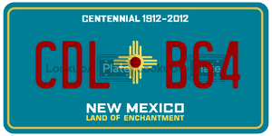 CDLB64  license plate in NM