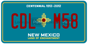 CDLM58  license plate in NM