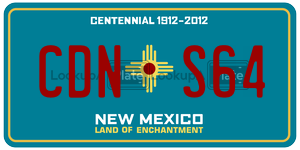 CDNS64  license plate in NM