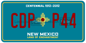 CDPP44  license plate in NM