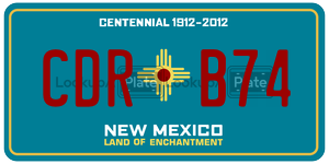 CDRB74  license plate in NM