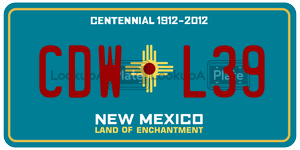CDWL39  license plate in NM