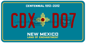 CDXD07  license plate in NM