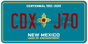 CDXJ70  license plate in NM