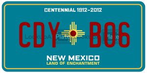 CDYB06  license plate in NM