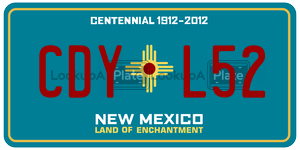 CDYL52  license plate in NM