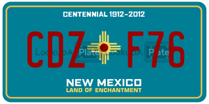 CDZF76  license plate in NM
