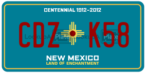 CDZK58  license plate in NM