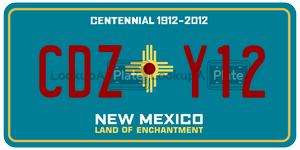 CDZY12  license plate in NM