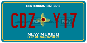 CDZY17  license plate in NM